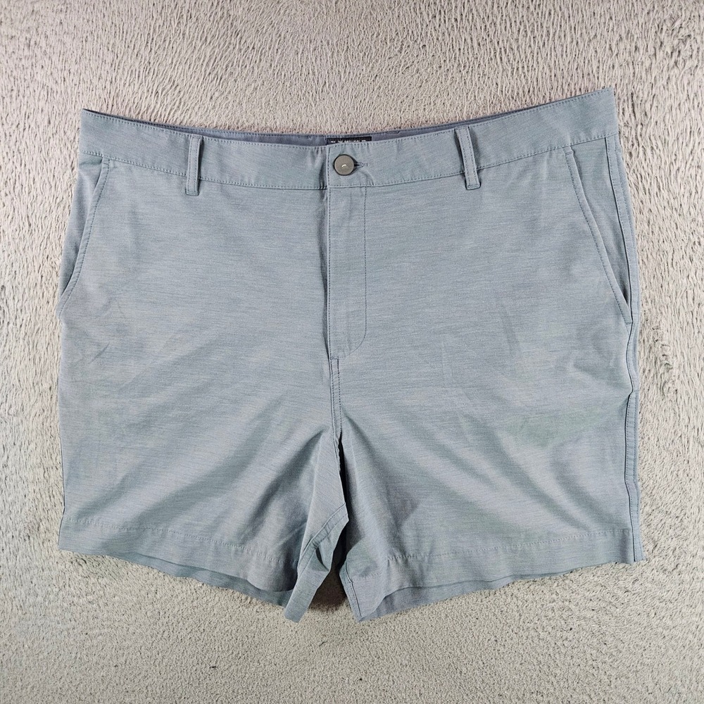 Faherty All Day Shorts Mens 38 Blue Gray Hybrid Water Land Performance 7 Inseam